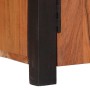 Vitrina 2 pcs Marrón 110 x 30 x 75 cm Madera maciza de Acacia