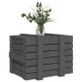Caja de almacenaje madera maciza de pino gris 58x40,5x42 cm de vidaXL, Cestas para almacenaje - Ref: Foro24-824995, Precio: 6...