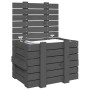 Solid pine wood storage box in gray, 58x40.5x42 cm by vidaXL, Storage baskets - Ref: Foro24-824995, Price: 61,52 €, Discount: %