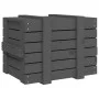 Caja de almacenaje madera maciza de pino gris 58x40,5x42 cm de vidaXL, Cestas para almacenaje - Ref: Foro24-824995, Precio: 6...