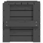 Caja de almacenaje madera maciza de pino gris 58x40,5x42 cm de vidaXL, Cestas para almacenaje - Ref: Foro24-824995, Precio: 6...