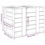 Aufbewahrungsbox aus massivem weißem Kiefernholz, 58 x 40,5 x 42 cm von vidaXL, Aufbewahrungskörbe - Ref: Foro24-824994, Prei...