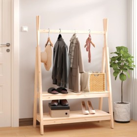 Garderobe aus massivem Kiefernholz 100x45,5x150 cm von vidaXL, Hut- und Garderobenständer - Ref: Foro24-824988, Preis: 97,20 ...