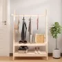Solid pine wood coat rack 100x45.5x150 cm by vidaXL, Hat and coat racks - Ref: Foro24-824988, Price: 97,20 €, Discount: %