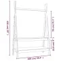 Solid pine wood coat rack 100x45.5x150 cm by vidaXL, Hat and coat racks - Ref: Foro24-824988, Price: 97,20 €, Discount: %