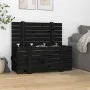 Solid black pine wood storage box 91x40.5x42 cm by vidaXL, Storage baskets - Ref: Foro24-825002, Price: 77,92 €, Discount: %