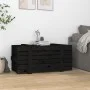 Solid black pine wood storage box 91x40.5x42 cm by vidaXL, Storage baskets - Ref: Foro24-825002, Price: 77,92 €, Discount: %