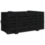 Solid black pine wood storage box 91x40.5x42 cm by vidaXL, Storage baskets - Ref: Foro24-825002, Price: 77,92 €, Discount: %