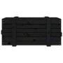 Solid black pine wood storage box 91x40.5x42 cm by vidaXL, Storage baskets - Ref: Foro24-825002, Price: 77,92 €, Discount: %