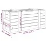 Solid black pine wood storage box 91x40.5x42 cm by vidaXL, Storage baskets - Ref: Foro24-825002, Price: 77,92 €, Discount: %