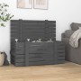 Aufbewahrungsbox aus massivem Kiefernholz grau 91x40,5x42 cm von vidaXL, Aufbewahrungskörbe - Ref: Foro24-825000, Preis: 96,2...