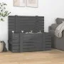 Aufbewahrungsbox aus massivem Kiefernholz grau 91x40,5x42 cm von vidaXL, Aufbewahrungskörbe - Ref: Foro24-825000, Preis: 95,1...