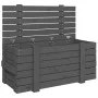 Aufbewahrungsbox aus massivem Kiefernholz grau 91x40,5x42 cm von vidaXL, Aufbewahrungskörbe - Ref: Foro24-825000, Preis: 95,1...