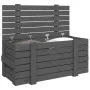 Aufbewahrungsbox aus massivem Kiefernholz grau 91x40,5x42 cm von vidaXL, Aufbewahrungskörbe - Ref: Foro24-825000, Preis: 95,1...