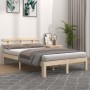 Solid wood bed frame 120x200 cm by vidaXL, Beds and slatted bases - Ref: Foro24-814749, Price: 112,94 €, Discount: %