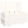 Solid white pine wood storage box 91x40.5x42 cm by vidaXL, Storage baskets - Ref: Foro24-824999, Price: 99,11 €, Discount: %