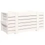 Aufbewahrungsbox aus massivem Weißkiefernholz, 91 x 40,5 x 42 cm von vidaXL, Aufbewahrungskörbe - Ref: Foro24-824999, Preis: ...