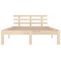 Solid wood bed frame 120x200 cm by vidaXL, Beds and slatted bases - Ref: Foro24-814749, Price: 112,94 €, Discount: %