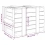 Honigbraune Aufbewahrungsbox aus massivem Kiefernholz, 58 x 40,5 x 42 cm von vidaXL, Aufbewahrungskörbe - Ref: Foro24-824996,...