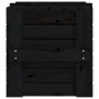 Caja de almacenaje madera maciza de pino negra 58x40,5x42 cm de vidaXL, Cestas para almacenaje - Ref: Foro24-824997, Precio: ...