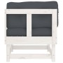Corner sofa with solid white pine wood cushions by vidaXL, Modular outdoor sofas - Ref: Foro24-825423, Price: 87,80 €, Discou...