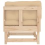 Corner sofa with solid pine wood cushions by vidaXL, Modular outdoor sofas - Ref: Foro24-825422, Price: 130,38 €, Discount: %