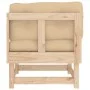 Ecksofa mit Kissen aus massivem Kiefernholz von vidaXL, Modulare Sofas für den Außenbereich - Ref: Foro24-825422, Preis: 127,...