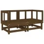Corner sofas and cushions 2 pcs solid pine wood honey brown by vidaXL, Modular outdoor sofas - Ref: Foro24-825453, Price: 222...