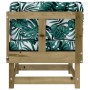 Ecksofa mit Kissen aus imprägniertem Kiefernholz von vidaXL, Modulare Sofas für den Außenbereich - Ref: Foro24-825428, Preis:...