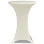 2 Manteles color crema ajustados para mesa de pie - 60 cm