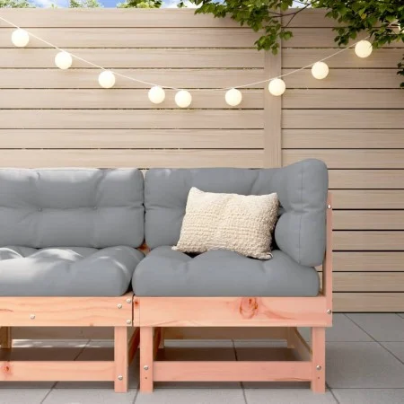 Corner sofa with solid Douglas fir wood cushions by vidaXL, Modular outdoor sofas - Ref: Foro24-825427, Price: 98,58 €, Disco...