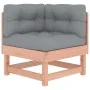 Corner sofa with solid Douglas fir wood cushions by vidaXL, Modular outdoor sofas - Ref: Foro24-825427, Price: 98,58 €, Disco...