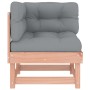 Ecksofa mit Kissen aus massivem Douglasienholz von vidaXL, Modulare Sofas für den Außenbereich - Ref: Foro24-825427, Preis: 9...