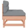 Central sofas with cushions 2 pcs solid wood Douglas fir by vidaXL, Modular outdoor sofas - Ref: Foro24-825462, Price: 149,24...