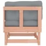Corner sofa with solid Douglas fir wood cushions by vidaXL, Modular outdoor sofas - Ref: Foro24-825427, Price: 98,58 €, Disco...