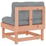 Central sofas with cushions 2 pcs solid wood Douglas fir by vidaXL, Modular outdoor sofas - Ref: Foro24-825462, Price: 149,24...