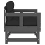 Garden armchairs with cushions 2 pcs solid gray pine wood by vidaXL, Modular outdoor sofas - Ref: Foro24-825445, Price: 181,5...