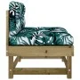 Central sofas with 2 pine wood impregnated cushions by vidaXL, Modular outdoor sofas - Ref: Foro24-825463, Price: 159,33 €, D...