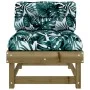 Central sofa with pine wood impregnated cushions by vidaXL, Modular outdoor sofas - Ref: Foro24-825435, Price: 86,91 €, Disco...