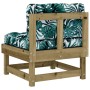 Central sofa with pine wood impregnated cushions by vidaXL, Modular outdoor sofas - Ref: Foro24-825435, Price: 87,99 €, Disco...