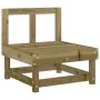 Central sofa with pine wood impregnated cushions by vidaXL, Modular outdoor sofas - Ref: Foro24-825435, Price: 86,91 €, Disco...