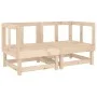 Corner sofas with cushions 2 pcs solid pine wood by vidaXL, Modular outdoor sofas - Ref: Foro24-825450, Price: 123,37 €, Disc...