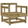 Gartensessel mit Kissen 2 Stück imprägniertes Kiefernholz von vidaXL, Modulare Sofas für den Außenbereich - Ref: Foro24-82544...