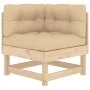 Corner sofas with cushions 2 pcs solid pine wood by vidaXL, Modular outdoor sofas - Ref: Foro24-825450, Price: 123,37 €, Disc...