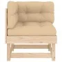 Corner sofas with cushions 2 pcs solid pine wood by vidaXL, Modular outdoor sofas - Ref: Foro24-825450, Price: 123,37 €, Disc...