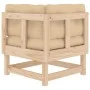 Corner sofas with cushions 2 pcs solid pine wood by vidaXL, Modular outdoor sofas - Ref: Foro24-825450, Price: 123,37 €, Disc...
