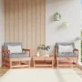 Sillones de jardín y cojines 2 uds madera maciza abeto Douglas de vidaXL, Sofás modulares de exterior - Ref: Foro24-825448, P...