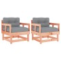 Gartensessel und Kissen 2 Stk. Massivholz Douglasie von vidaXL, Modulare Sofas für den Außenbereich - Ref: Foro24-825448, Pre...
