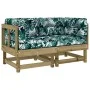 Corner sofas with 2 cushions made of impregnated pine wood by vidaXL, Modular outdoor sofas - Ref: Foro24-825456, Price: 146,...