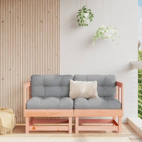Corner sofas with cushions 2 pcs solid wood Douglas fir by vidaXL, Modular outdoor sofas - Ref: Foro24-825455, Price: 141,79 ...